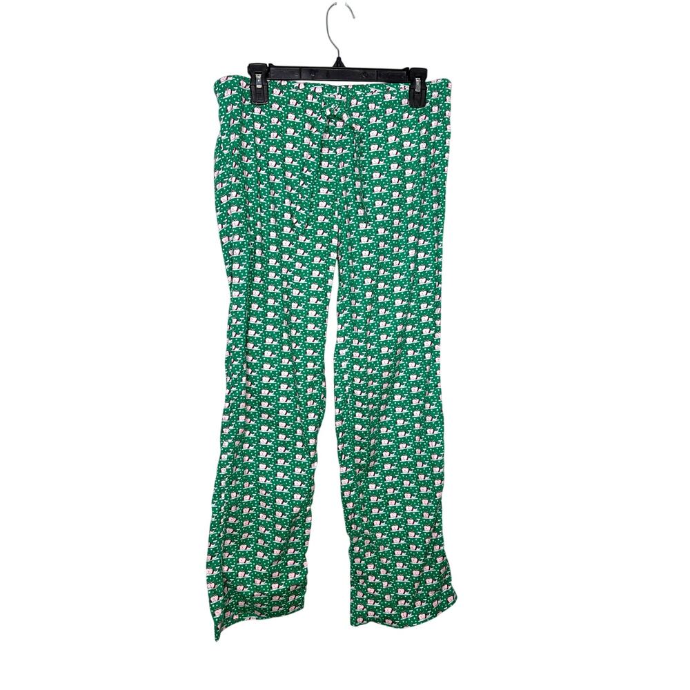 Vineyard Vines Lounge Pajama Pants Women's Sz XS Pink Reindeer Whale Holiday